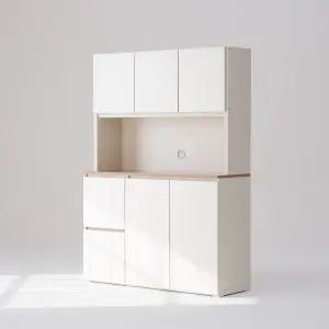 두리앳가구 멀티 주방수납장 서랍형 1200 상하부장세트 홈카페 그릇장 키큰