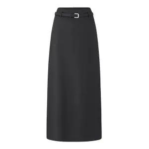 [하프클럽/미니멈 에브리데이]데일리 벨티드 A라인 롱 스커트 (EC1WH011D)