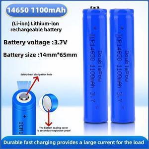 ICR14650 리튬 배터리 3.7V 1100mAh 충전식 이온 셀 전동 칫솔 마이크 플래시라이트용