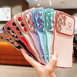 [유니커블]갤럭시 s26 s25 s24 s23 울트라 플러스 슬림 맥세이프 하트 데코덴 글리터 실리콘 물결 케이스