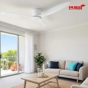 번개표 실링팬 리모컨 슬림 천장 선풍기 132cm(52인치) 공기순환 BLDC모터 저소음