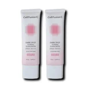 셀퓨전씨 선크림 다크스팟 잡티 토닝 썬스크린 50ml 2개