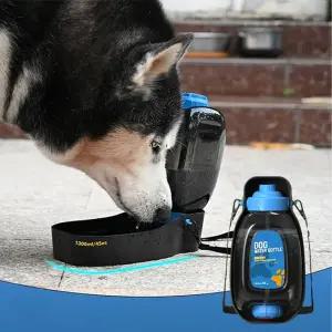 강아지 접이식 대용량 물통 1.3L 1P 대형견 산책 외출