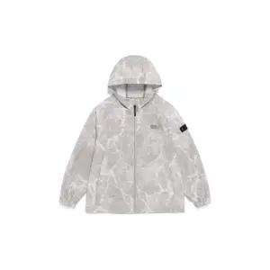 내셔널지오그래픽 키즈 어드벤처 패턴 바람막이 자켓 BEIGE K262UJK210