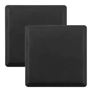 사각 플라스틱 캡 파이프 튜브 인서트 엔드 플러그 80mm x 80mm 2 개