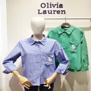 [올리비아로렌]여성 패치 포켓 카라 긴팔 셔츠 vocnl5s2111 ECJ