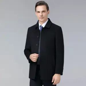 하프 울 캐주얼 남성용 코트 양면 캐시미어 노파마 클래식 비즈니스 재킷 원픽1