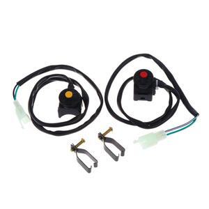 오토바이 킬 스위치 레드 푸시 버튼 혼 스타터 컨트롤 더트 ATV 듀얼 스포츠 22mm 핸들바 장착용