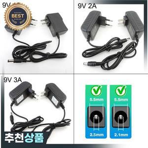 AC 110V 220V를 DC 9V 1A 2A 3A 9V2A로 변환하는 전원 공급 어댑터 충전기 EU US 플러그 1000mA 2000mA CCT