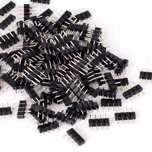 100pcs 커넥터 어댑터 4핀 5 바늘 남성  더블 4Pin RGB 3528 2835 5050 LED 스트립 조명 호환 액세서리