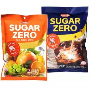 (제로슈거) 무설탕 과일맛 캔디 181g+밀크커피 캔디 151g 집 학교 탕비실 저당 간식