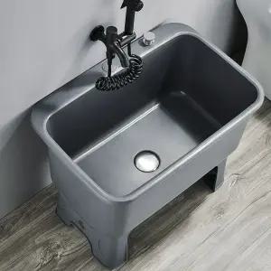 간이 세면대 플라스틱 개수대 건설현장 워시베이슨 휴대용 임시 싱크볼