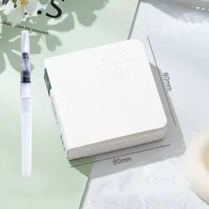 여행 그림 일기장 미니 휴대용 팔레트 수채화 스케치 노트+수채펜 세트