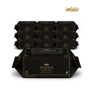 [아이러브베베]시그니앙 블랙라벨 82g 70매 10팩 캡형 아기물티슈