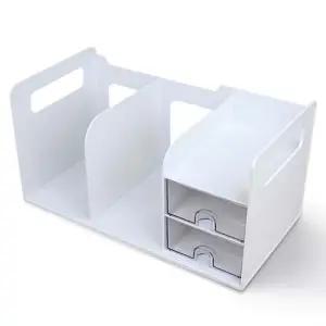 시스맥스 서랍책꽂이 2단서랍 책 서류 문구 소품 보관 서류꽂이 책꽂이 책진열대 데스크멀티박스