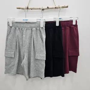 [에꼴리에][시흥모다] 에꼴리에 주니어 밴딩 쿨양면 5.5부 버뮤다 카고 반바지 25B025