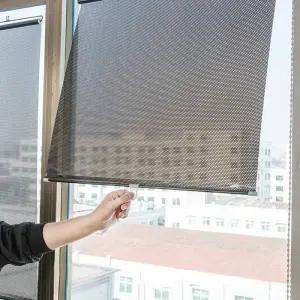 흡음커튼 방음 커튼 차양 롤러 블라인드 블랙 아웃 차량용 그늘 개폐식 창 홈 주방 사무실 스크린