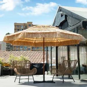 카페 볏짚 파라솔 밀짚 휴양지 대형 야외 우산 동남아 하와이 라탄 밀집 그늘막 지푸라기