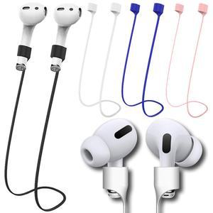 소프트 실리콘 분실 방지 로프, 블루투스 이어폰, 에어팟 프로, 삼성 갤럭시 버즈, 낙하 방지 랜야드, 목걸이 스트랩, 55 cm, 70cm