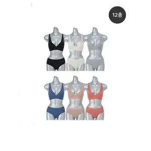 [하프클럽/아디다스 언더웨어]퍼포먼스 여성 4차 브라팬티 12종 패키지