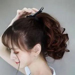 웨이브 포니테일가발 2p 라이트브라운 부분가발