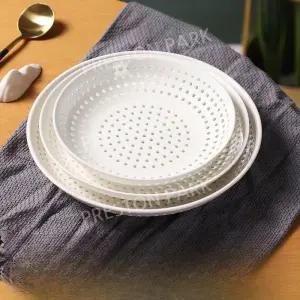 고온 세라믹 타공판 찜기판 받침 에어프라이어 만두 전자렌지