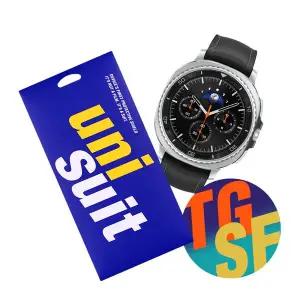 [유니슈트] 갤럭시워치8 클래식 46mm 강화유리 2매+후면/측면 보호필름 각 3매(UT250253)
