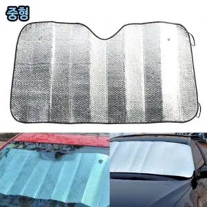 [하프클럽/]중형 햇빛가리개 차량용 흡착식커튼 접이식