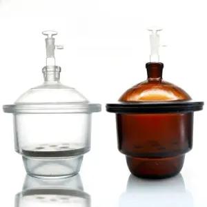 진공데시게이터 투명 원형 건조기 실험 방습 유리 기구