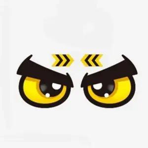 [하프클럽/]안전스티커 왕눈 자동차 스티커 차량반사스티커