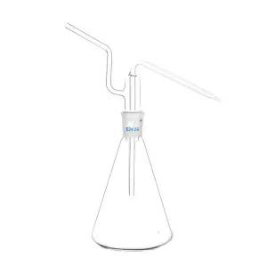 500ml 원추형 세척 병 - 화학 연기 세척용 실험실 등급 연마 유리 조인트 플라스크