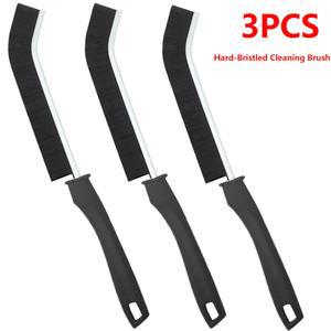 3개입 그라우트 틈새 청소 브러시 샤워 바닥 라인 창문 문 트랙 홈 틈새 청소기 주방 청소용 딱딱한 솔 브러시