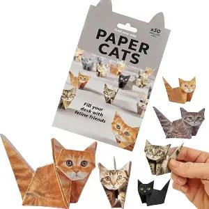 종이 고양이 - 3D DIY 오리가미 귀여운 재미있는 아트 공예 프로젝트를 위한 50장의 반려동물 애호가를