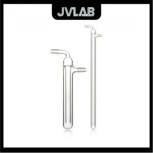 고붕규산 유리 오일 버블 벤트 튜브 - 유량 관찰용 185/500mm 타워 입구 JVLAB
