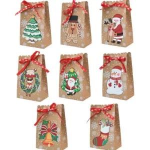 선물 크리스마스 포장 눈꽃봉투 24장 종이봉투 세트