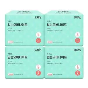 [NS홈쇼핑][슈베스] 입는 오버나이트 팬티형 4팩 외 생리대 중형 대형 팬티라이너 슈퍼 롱 입오버 모음..