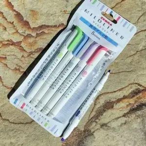 마일드라이너 제브라 트윈닙 형광펜 MILDLINER 5색 Cool Refine
