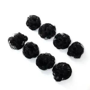 가발 8p세트 검정 곱창밴드 올림머리