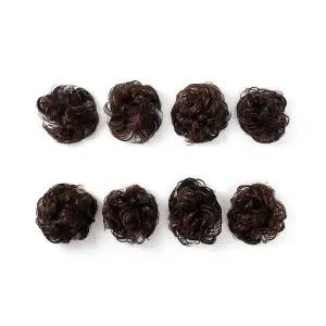 곱창밴드가발 올림머리 8p 검정+브라운