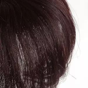 정수리가발 빨강브라운 탑커버