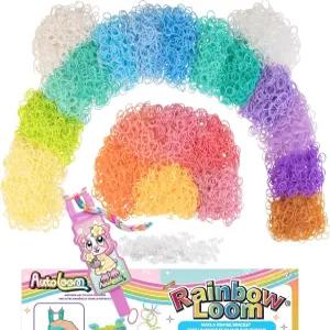 룸 000 파스텔 밴드 오토룸 리필 메가 팩 도구 22가지 부드러운 색상 의 DIY 팔찌 및 주얼리 제작 키트 7종