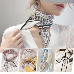 [에스에스_63]반다나 쁘띠 머리띠 머플러 리본 미니목도리