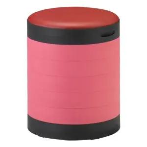 7단수납의자-고정 핑크) 수납의자 화장대의자 식탁의자 장난감수납겸용의자