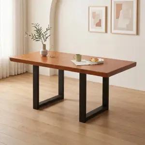 우드랩 1600 집성 우드슬랩 테이블 카페 떡판 4인 6인 식탁 원목 주방 식탁 인테리어