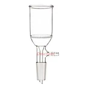 실험실 유리 부흐너 깔때기 W/47mm 모공 플레이트 70ml24/40