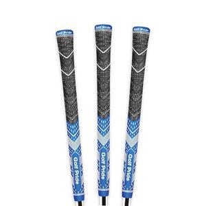 골프 프라이드 MCC 플러스4 클럽 그립 - 더 큰 하체를 가진 전천후 하이브리드 브러시드 코튼 코드 및 페블 텍스처 로얄 /화이트