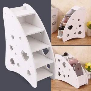 [하프클럽/]다용도 4칸 정리대 보관함 소품수납 리모컨 휴대폰