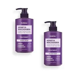 [셀러허브]쿤달 단백질 트리트먼트 클린솝 500ml x 2개 향기로운 보습 영양 부드러운 촉촉 (S41299799A)