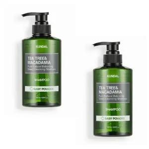 [셀러허브]쿤달 딥 클렌징 지성샴푸 베이비파우더 500ml x 2개 향기로운 개운한 촉촉한 모 (S41300452A)