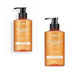 [셀러허브]쿤달 맥주효모 샴푸 허브민트향 500ml + 시트러스포멜로 500ml 향기로운 촉촉한 (S41300456A)